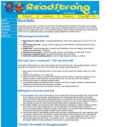 ReadStrong - Word Walls