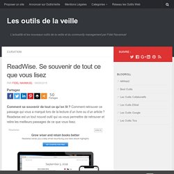 ReadWise. Se souvenir de tout ce que vous lisez