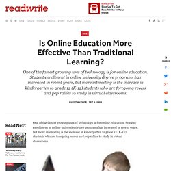 Is Online Education More Effective Than Traditional Learning?