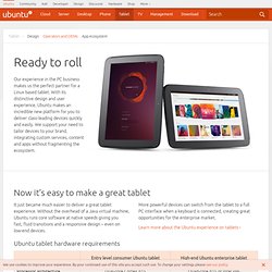 Ubuntu on tablets