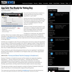 App Gets You Ready for Voting Day