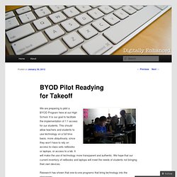 BYOD Pilot Readying for Takeoff