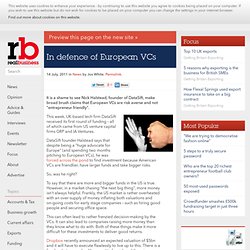 In defence of European VCs