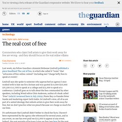 The real cost of free