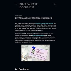 Buy Real and Fake Drivers License online