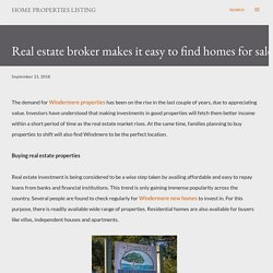 Real estate broker makes it easy to find homes for sale