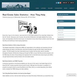 Real Estate Sales Statistics - How They Help