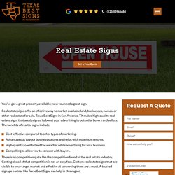 Real Estate Signs - TEXAS BEST SIGNS