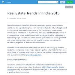 Real Estate Trends In India 2015
