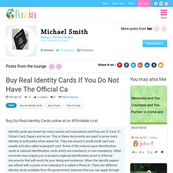 Buy real identity cards if you do not have the official ca