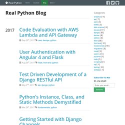 Real Python Blog - Real Python