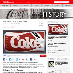 New Coke: History of New Coke: The Coca-Cola Company