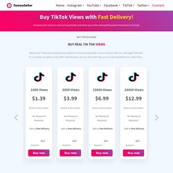 Buy Real Tik Tok Views - 100% Real & Instant