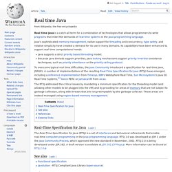 Real time Java