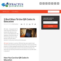 5 Real Ways To Use QR Codes In Education