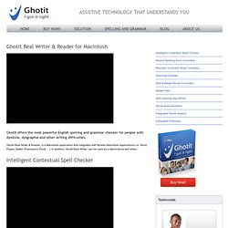 Software Add-On: Ghotit for MS Word