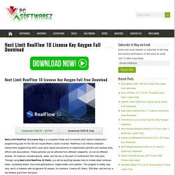 Next Limit RealFlow 10 License Key Keygen Full Download