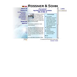 Rossner & Sohn // highest grade of analogue pleasure ... realisation: [Know Hau] Multimedia Solutions