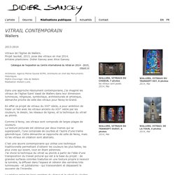 Didier Sancey, Réalisations publiques : Vitrail contemporain Wallers