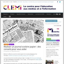 Réaliser un journal scolaire papier : des conseils pour vous aider