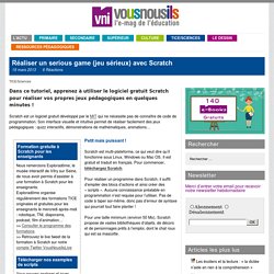 Réaliser un serious game (jeu sérieux) avec Scratch » VousNousIls