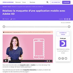 Réalisez la maquette d’une application mobile avec Adobe XD