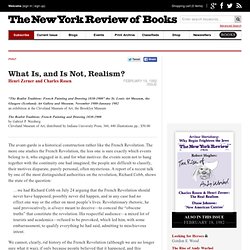 What Is, and Is Not, Realism? by Henri Zerner and Charles Rosen