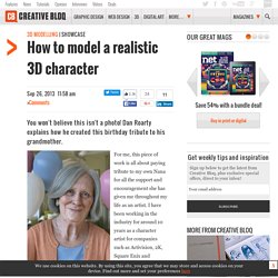 How to model a realistic 3D character