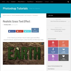Realistic Grass Text Effect In Photoshop
