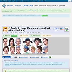 mod the sims 2 - Realistic Heart Facetemplate (edited with Milkshape)