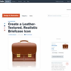 Create a Leather-Textured, Realistic Briefcase Icon