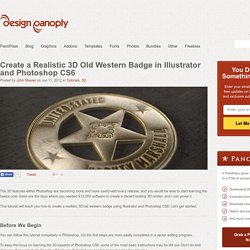 Create a Realistic 3D Old Western Badge in Illustrator and Photoshop CS6