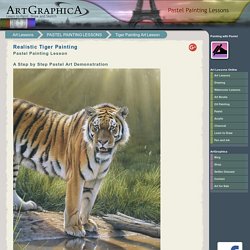 Realistic Tiger Painting Art Lesson - Pastels
