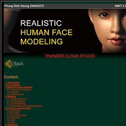 Realistic face modeling by PhungDinhDzung