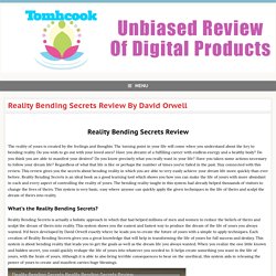 Reality Bending Secrets Review By David Orwell » Tom's Reviews
