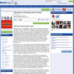 FREE 1984 Notes & Themes and Topics