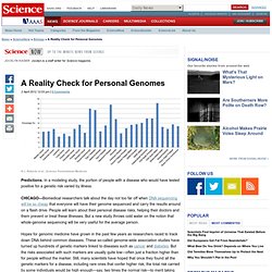 A Reality Check for Personal Genomes