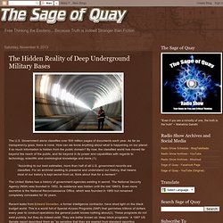 The Hidden Reality of Deep Underground Military Bases