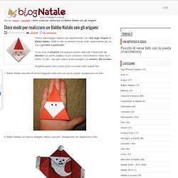 Babbo Natale con gli origami