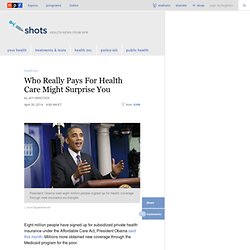 Who Really Pays For Health Care Might Surprise You : Shots - Health News