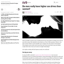 Do men really have higher sex drives than women?