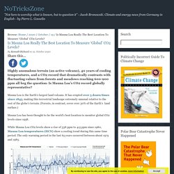 Is Mauna Loa Really The Best Location To Measure ‘Global’ CO2 Levels?