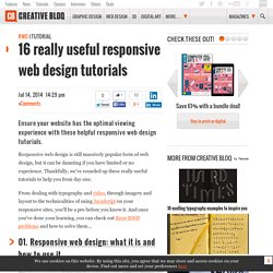 16 really useful responsive web design tutorials