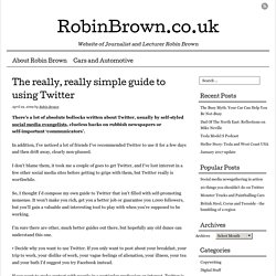 The really, really simple guide to using Twitter