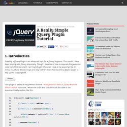 A Really Simple jQuery Plugin Tutorial