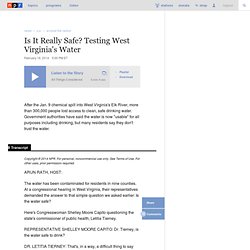Is It Really Safe? Testing West Virginia's Water