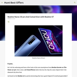 Realme Narzo 30 pro And Comairition with Realme X7