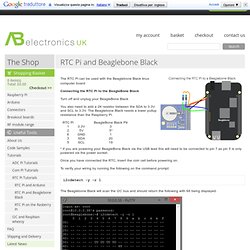 Realtime Clock RTC Pi and Beaglebone Black