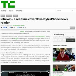 leNewz – a realtime coverflow-style iPhone news reader