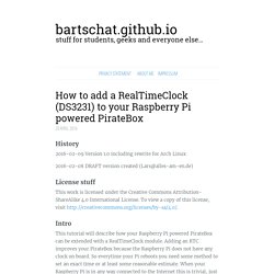 How to add a RealTimeClock (DS3231) to your Raspberry Pi powered PirateBox · Lars` github/Hugo powered blog